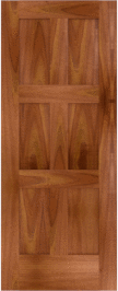 Flat  Panel   Jefferson  Spanish Cedar  Doors